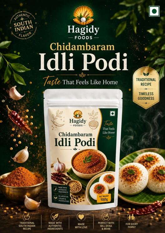 Hagidy Foods Chidambaram Idli Podi